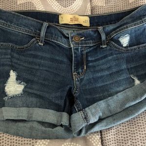 Hollister denim midi shorts size 4 new